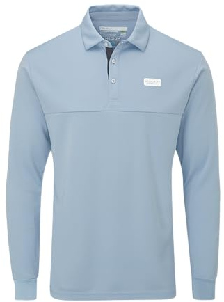 Stuburt Sport Tech Long Sleeve Polo, Chamray, XX-Large