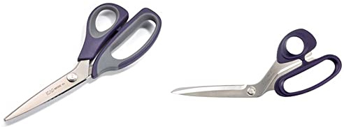 Prym 9 PROFESSIONAL Zackenschere 9'' 23 cm, Edelstahl, Lila & 611517 PROFESSIONAL Schneiderschere 8 3/4'' 23 cm