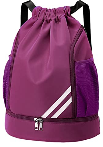 Odavom Bolsa impermeable con cincha,cuerdas resistente al agua Mochila con cordón Bolsas gimnasia | Sport Gym Sack Mochilas natación, mochila viaje ajustable para hombres, mujeres