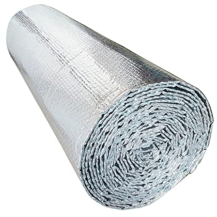 Aislante Térmico Reflexivo Lámina aislante Lámina de aislamiento térmico de 5 mm Burbuja Paquete doble Frío y calor, barrera radiante Ático reflectante Lámina de ingeniería/película blanca El vapor s