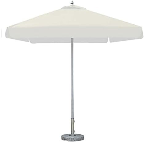 Parasol Balcon Parasol Plage Parasol Extérieur En Tissu Avec Base En Marbre, Patio Rectangulaire, Poteau En Aluminium, Parasol De Plage Ou Terrasse De Jardin Parasol de Jardin Exterieur ( Color : Whit