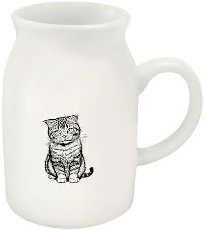 Azeeda 300ml 'Scottish Fold Cat' Ceramic Milk Jug (MJ00014346)