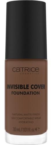 Catrice Invisible Cover Foundation, Nr. 075W, Nude, feuchtigkeitsspendend, langanhaltend, natürlich, für trockene Haut, vegan, ölfrei, ohne Parabene, ohne Mikroplastikpartikel, 1er Pack (30ml)