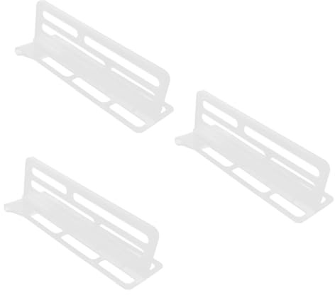 KONTONTY 3pcs Fridge Storage Divider Organiser Shelf for Refrigerator Fridge Divider Clip Shelf Organizer