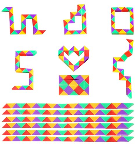 24 Stück 24 Blöcke Würfel Puzzle Magische Schlange Magic Snake Kleine Geschenke Für Kinder Zauberwürfel Snake Cube Magische Schlange Würfel Twist Puzzle Für Kinder Kindergeburtstag Gastgeschenke