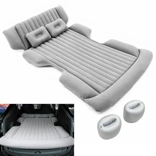Auto Luftmatratze, für Audi A3 A4 A5 A6 A7 A8 S3 S4 S5 S6 Auto Matratze Beflockte Camping Matratze mit 2 Aufblasbare Kopfkissen Auto Bett,A