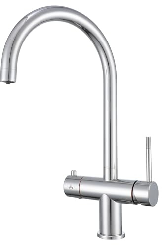 Yamataro 3in1 Boiling Water Tap Instant Hot Water Tap Hot Cold Filtered Boiling Water Kitchen Faucet Stainless Steel Mirror Polishing (Without Boiler and Filter)