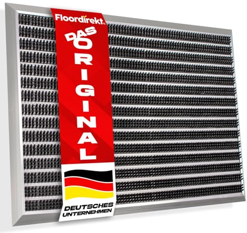 Floordirekt Fussabtreter Aussenbereich „Spectral“ für innen & außen - rostfrei & wetterfest - Haustür Fußabtreter - Türmatte Eingangsmatte (Bürste. 47 x 68 cm)
