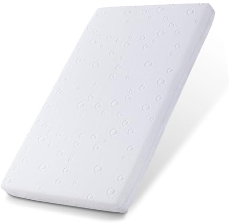 Amzreine Baby Bassinet Mattress Pad, 41 x 29 x 2 Dual Sided Gel Memory Foam Mattress with Breathable Removable Soft Cover Fit for 4moms Breeze Plus Portable Playard