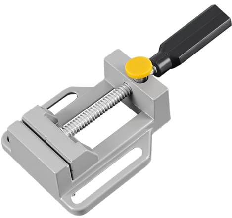 Tiardey Mini morsa elettrica per Trapano a Colonna, Morsetti per banco in Lega di Alluminio per fresatura, Lavorazione dei Metalli, Lavorazione del Legno (intervallo Regolabile: 0-70 mm)