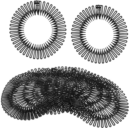 DRESSOOS 10 pièces Bandeaux Élastiques Spirale Peignes Flexibles et Confortables pour et Perruques Accessoires Capillaires Mode