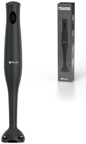 Batidora de mano MULIN 400W, potente y ligera con diseño extraíble y antisalpicaduras, para cocinar, cremas, batidos y salsas, ideal para los amantes de la cocina.