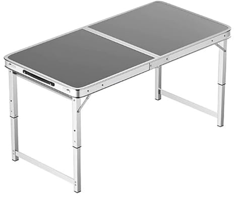 Tavolo da pranzo pieghevole bianco per campeggio e cucina a buffet, perfetto per ristoranti e matrimoni, compatto e portatile, 100 x 50 cm, mobili da esterni, facile da riporre