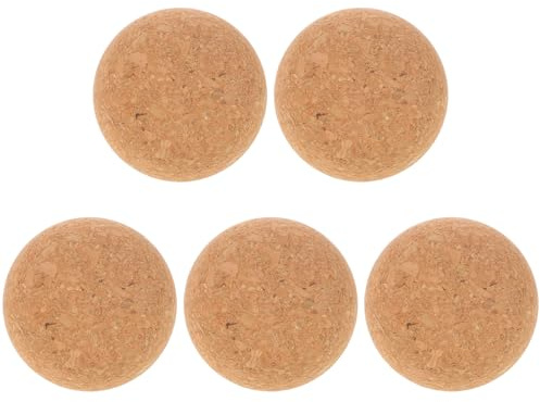 SMASOLO Lot De 5 Petits Bouchons En Liège Pour Bouteilles Et Carafes Bouchons Ronds En Bois Pour Bouteilles Beiges