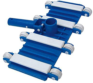 14-inch Wide Rectangle Pool Vacuum Head Inground Above Ground Swimming Spa Attachment with Weighted Base Wheels
