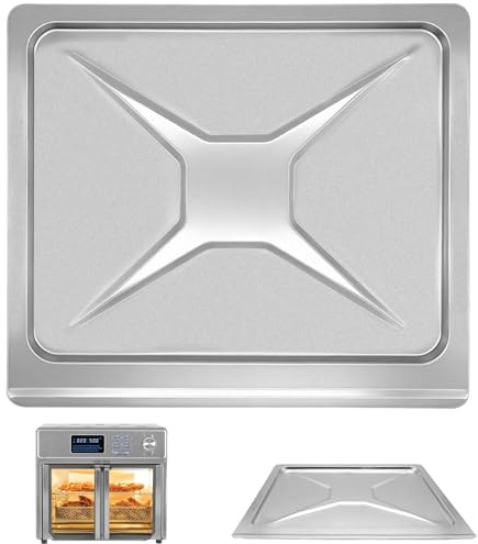 GWYSY Air Fryer Crumb Bottom Tray for Kalorik MAXX 26 Quart Countertop Toaster Oven Air Fryer Combo, 12.5×11×0.3 IN Replacement Drip Pan Accessories, Premium Steel Replacement Parts, Dishwasher Safe