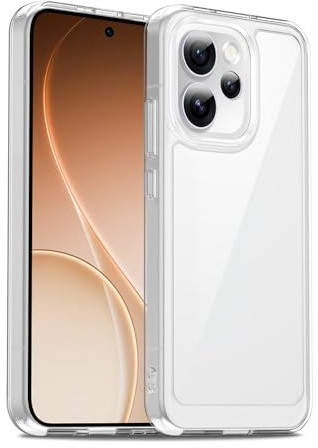 Liisooka Transparentt Skal för Oppo Reno 15 Pro 5G, Militärgrads Fallskydd, Gulförhindrande Skyddshölje med Hård PC-baksida, Ultratunt Chocksäkert Skal Mot Repor.