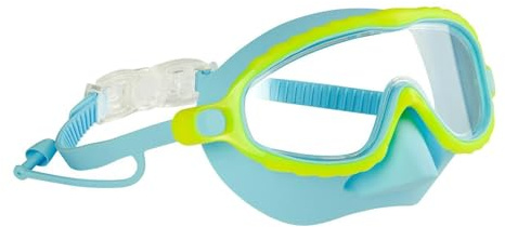 Nudorpn Simglasögon för barn med nässkydd – anti-dimma och UV-skydd, glasögon med öronproppar, poolglasögon | för och flickor 4–16 år, dykning, träning, pool, sport, sommar