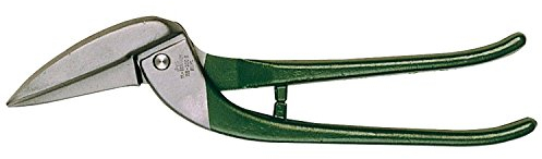 BESSEY Pelikan-Schere D118-300L, Gesamtlänge 300 mm, Schnittlänge 62 mm, Griff PVC-getaucht, für lange gerade und durchlaufende Schnitte, Gewicht 0,73 Kg