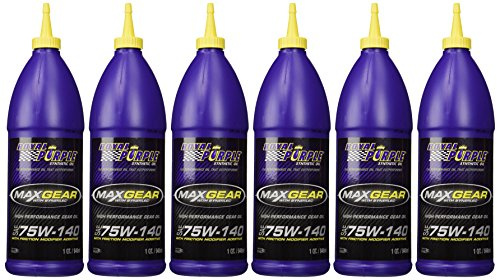 Royal Purple 01301 Max-Gear Synthetic Gear Lube Oil 75W140 Pack of 6 Quarts