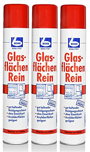 3x Dr. Becher Glasflächen Reiniger 500ml Sprühdose