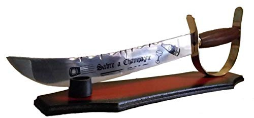 Unbekannt Champagnersäbel - Sabre a Champagne - mit Holzdisplay