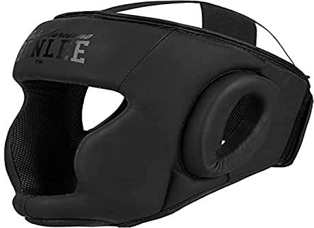 BENLEE Rocky Marciano Unisex-Adult Black Label Caesar Artificial Leather Head Guard, Schwarz, L EU
