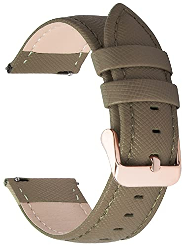Fullmosa Cross Bracelet de Montre de 22mm en Cuir Véritable à Attache Rapide pour Hommes et Femmes Compatible avec Samsung Gear S3 Classic/Gear S3 Frontier/Galaxy Watch 46mm,Garmin Venu 3/Venu 2