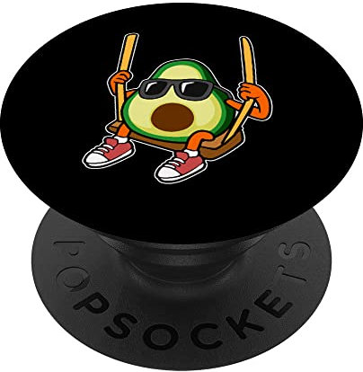 Eine coole Avocado-Schaukel mit Sonnenbrille PopSockets mit austauschbarem PopGrip