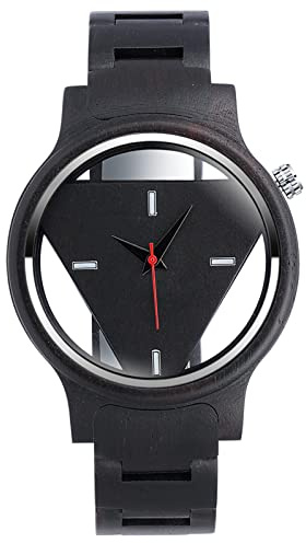 SUPBRO Holzuhren Herren Uhren Holz-Armbanduhr Natur Hölzerne Uhr für Männer Analog Armbanduhr Holzuhr Quarzwerk mit Holzarmband
