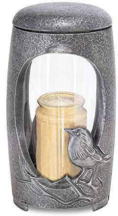 legendURN Grave lantern aluminium in several colours | Cremation Urn for Ashes
