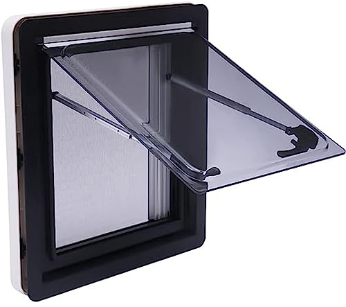 Wohnmobil Fenster, RV Externes Push Fenster,Ausstellfenster Seitenfenster, Wohnwagen Fenster mit Integriertem Rollo und Fliegengitter, für Wohnwagen Van Camper,70 * 40cm