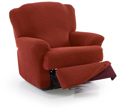 FAVERTI® Super elastischer Bezug für Relaxsessel von 70 bis 90 cm | Modell Novelle | Kessel | Bezug für Liegesessel mit separaten Füßen | Hochwertiger Schutz aus Jacquard-Stoff in Baumwolloptik
