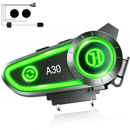 YYFTY Casque De Moto Bluetooth avec Assistant Vocal, IPX67 Imperméable à l'eau et Haute Fidélité Audio, Batterie 1200 Mah (Vélo/Ski/Alpinisme)