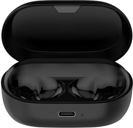XBERSTAR Étui de charge pour Jabra Elite 7 Pro, USB-C, noir, 600 mAh, 2,5 charges, 6 heures de lecture, protection contre les surtensions