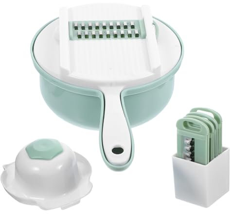 RORPOIR Pelador y Rallador De Cocina Multifunción Cortador y Rebanador De Verduras Acero Inoxidable Color Aleatorio
