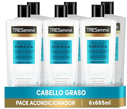 Tresemmé Acondicionador Intensa Hidratación Para Cabello Seco O Dañado 685 ml x 6