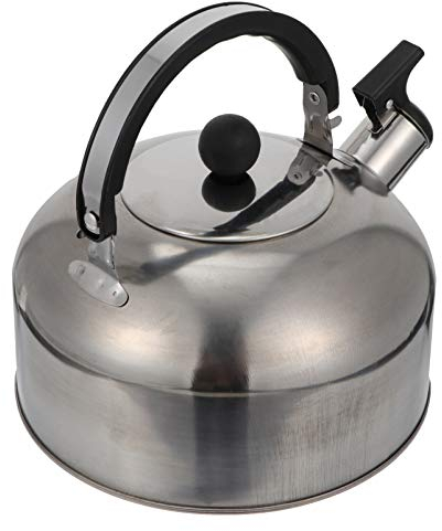 Pentola Bollitore per il tè con fischio Cucina domestica Bollitore per il tè Piccoli contenitori in vetro Bollitore elettrico a collo di cigno Bollitore con piano a gas Caraffa sicura per succhi Br