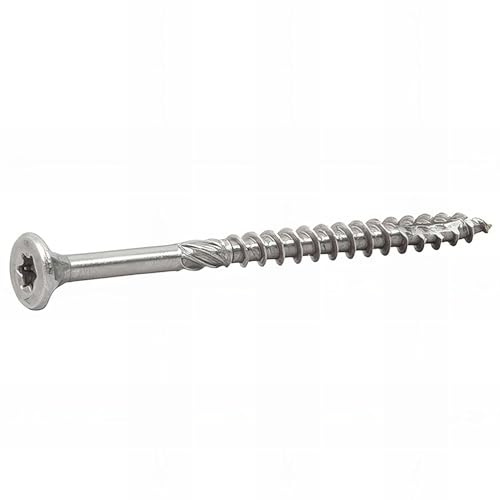 100 Vis bois 5 x 70 mm tête fraisée Torx Inox A2