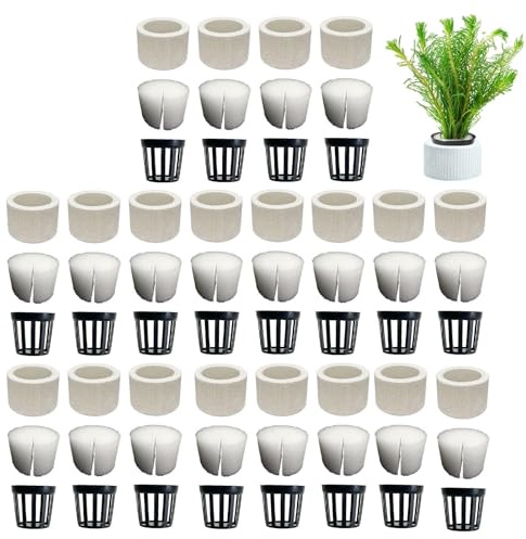 Uitseld Aquarium Water Plants Fixed Ring Fish Tank Water Plants Fix Ring Aquatic Plant Fixed Holder Anti-Floating Ceramic Aquarium Plant Rings Sponge Water Plants Ring Decor Aquarium Supplies