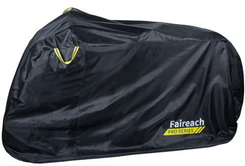 Faireach Funda Bicicleta Exterior Impermeable 420D, Cubierta Bicicleta con Tejido OXFORD Premium, Anti Polvo Lluvia Nieve UV Cubierta para Bicicleta Eléctrica de Montaña Carretera
