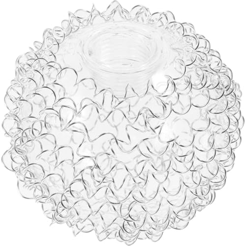 Warmhm hängande glasboll lampskärmar 80 mm G9 aluminiumtråd glasboll skärm kul-ljuskrona pendellampa paraply ersättning för vägglampor gatulykta lampskärm hängande boho