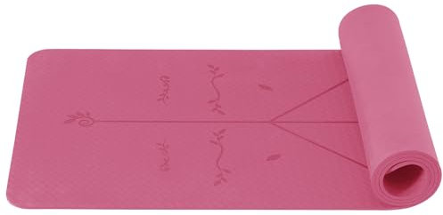 Good Nite Tapis de yoga 6 mm - Tapis de gymnastique en TPE - Antidérapant - Tapis de fitness - Tapis d'entraînement - Tapis de Pilates - Pour yoga, pilates et entraînement - 183 x 61 x 0,6 cm