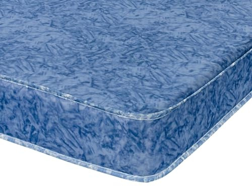 CLARENCE BEDS Water Resistant Mattress - 4ft Small Double, White Foam & Sprung Mattress - 120x190cm - 18cm Deep - Medium-Soft Feel, WaterProof