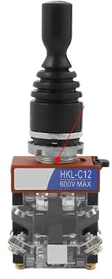 Interruptor con palanca de mandos Monolever, interruptor maestro cruzado basculante, 2 vías, 4 vías, reinicio automático, bloqueo automático, 2NO, 4NO, tamaño del orificio 22mm, 30mm, HKL HKC(HKL C12)