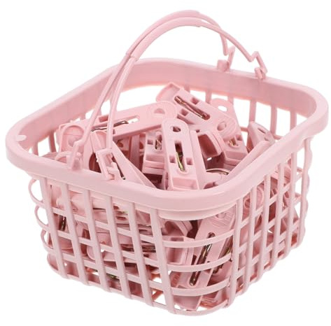 OKUMEYR 30piezas Pinzas De Plástico Resistentes para Colchas Ropa Mantas y Toallas con Cesta y Antideslizantes