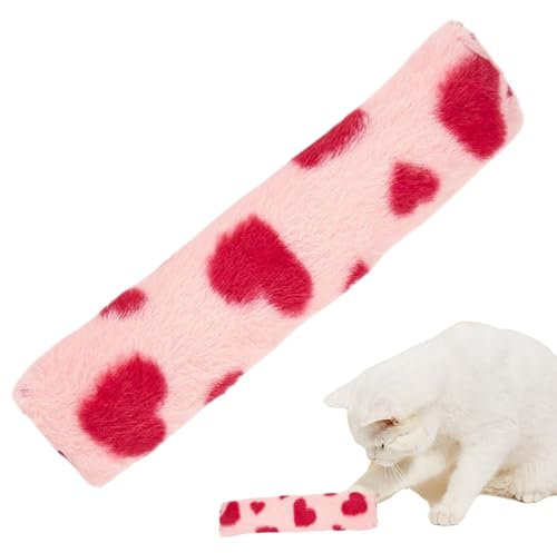 Lunaobrik Katzenminzenkissen für Katzen, Kissen für Innenkatzen, luxuriöses Katzenspielzeug im Liebesstil, stimulierendes Spiel, Indoor-Katzen-Übungen, Bereicherung