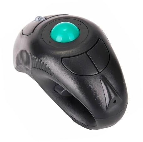 EXCEART 2.4g Mouse Trackball Portatile Wireless Porta Usb e Controllo Tramite Design Staccabile Per Laptop Software Connettività Wireless