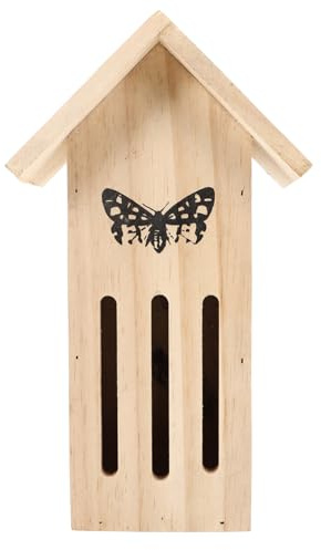 TOYANDONA Hängendes Schmetterlingshaus aus Holz Natürlicher Futterplatz für Schmetterlinge im Garten Langlebige und Dekorative Futterstation zur Eines Attraktiven Schmetterlingshabitats