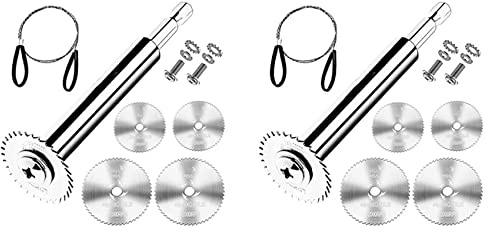 Janasiba Juego de 2 cortadores de tubo de PVC con vástago hexagonal de 1/4, cortadores internos para instalaciones sanitarias de 32 mm y 44 mm, con de alambre
